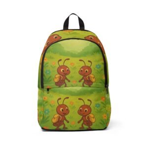 Cheerful Ant Design Backpack for Kids, Unisex School Bag, Fun Outdoor Adventure, Ideal for Birthdays, Back to School, Nature Lovers