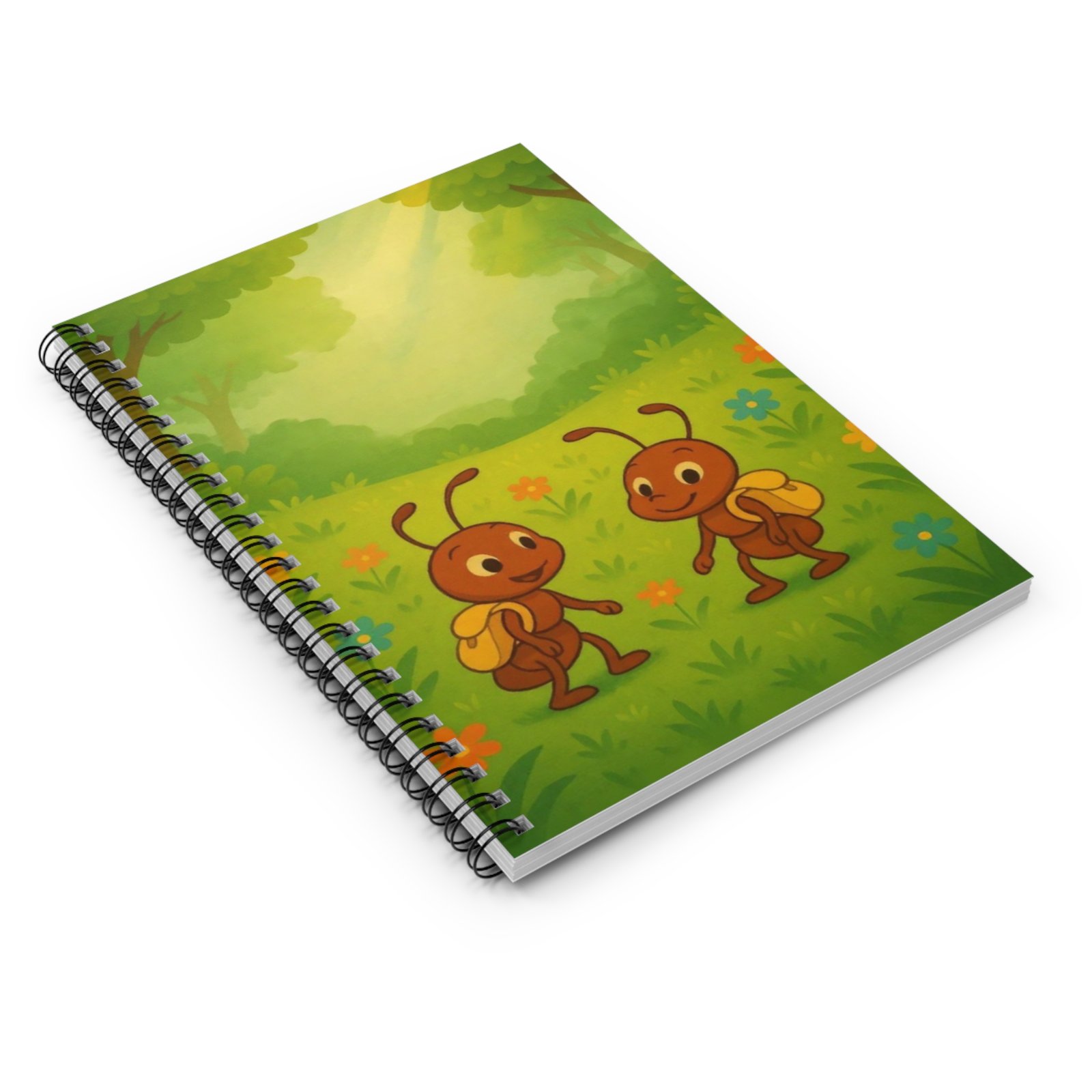 Cute Ants Spiral Notebook - Perfect for Kids, Back to School, Journaling, Nature Lovers, and Creative Writing - Image 3