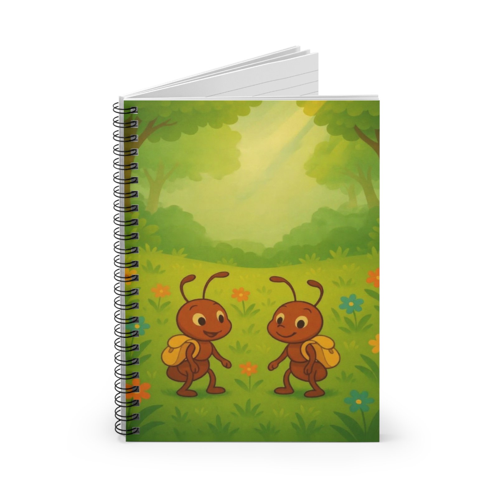 Cute Ants Spiral Notebook - Perfect for Kids, Back to School, Journaling, Nature Lovers, and Creative Writing - Image 2